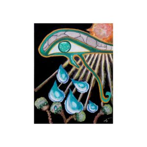 Egyptian Eye Fine Art Poster — 'Tears of Ra' Surreal Wall Art Print