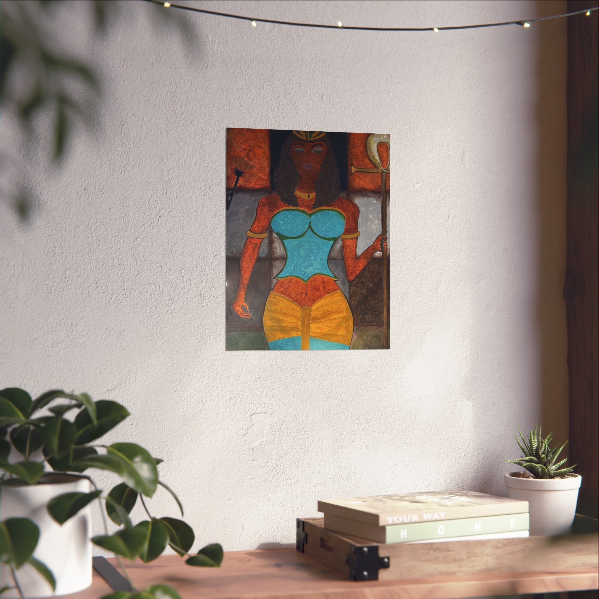 Egyptian Goddess Fine Art Poster — Vibrant Afrocentric Wall Art - Image 3