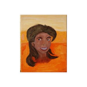 Sunset Smile Fine Art Poster — Warm Portrait Wall Art