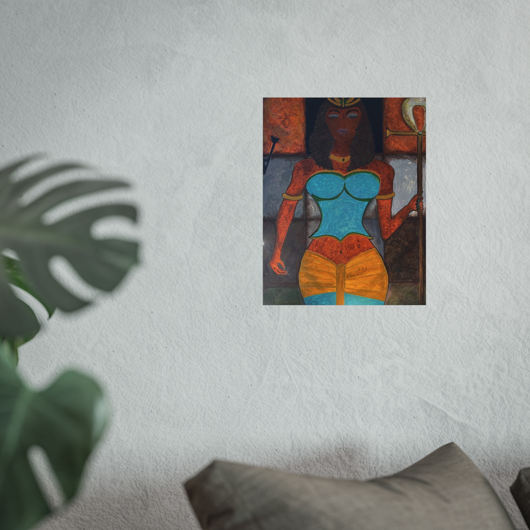 Egyptian Goddess Fine Art Poster — Vibrant Afrocentric Wall Art - Image 2