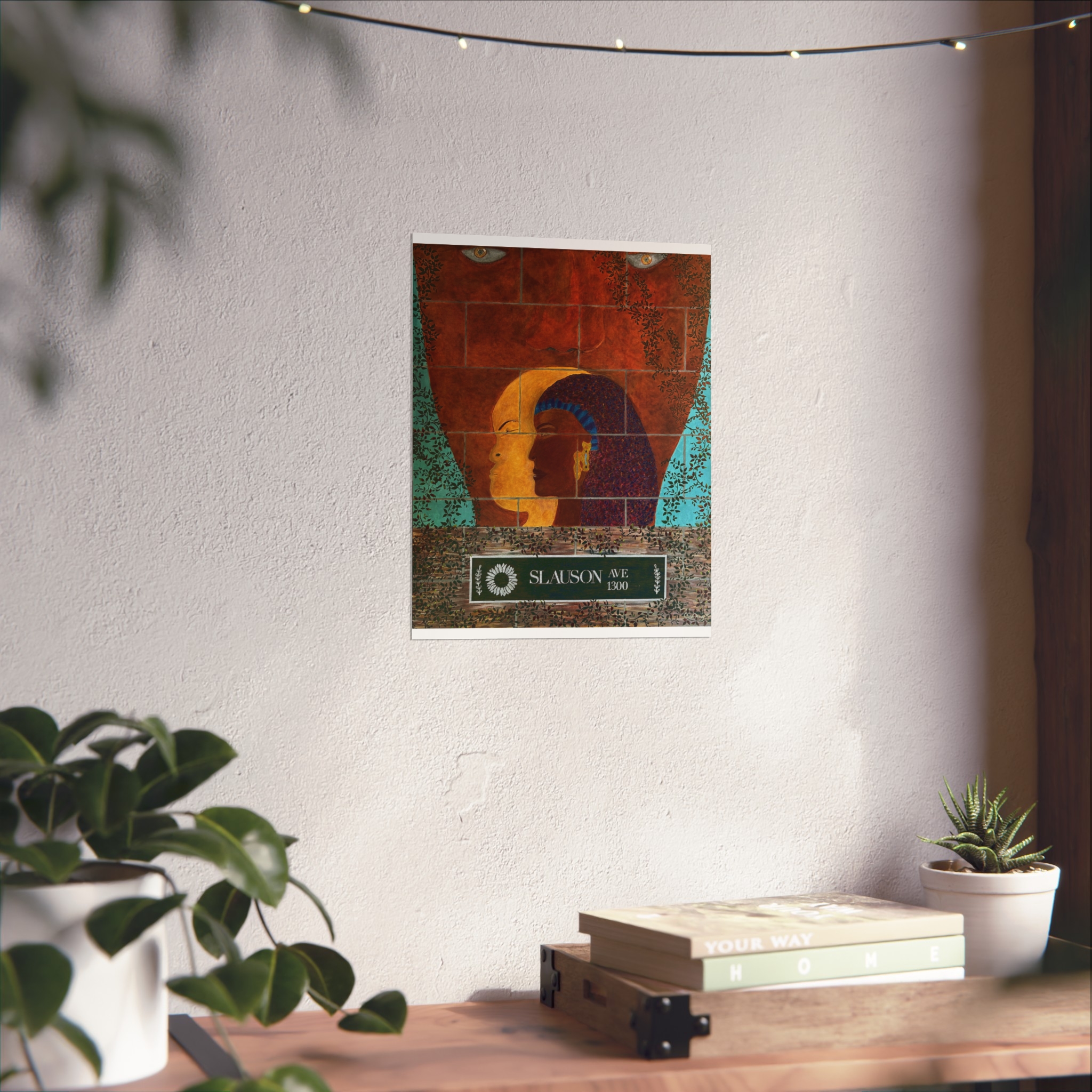 Fine Art Poster — Slauson Ave Mural Print (Urban Egyptian Profile) - Image 3