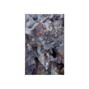 Abstract Mineral Veins Poster — Moody Blue Gray Fine Art Print