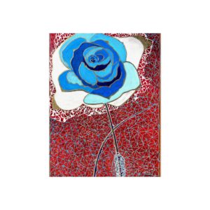 Blue Rose Fine Art Poster — Floral Wall Art Print for Modern Home Décor