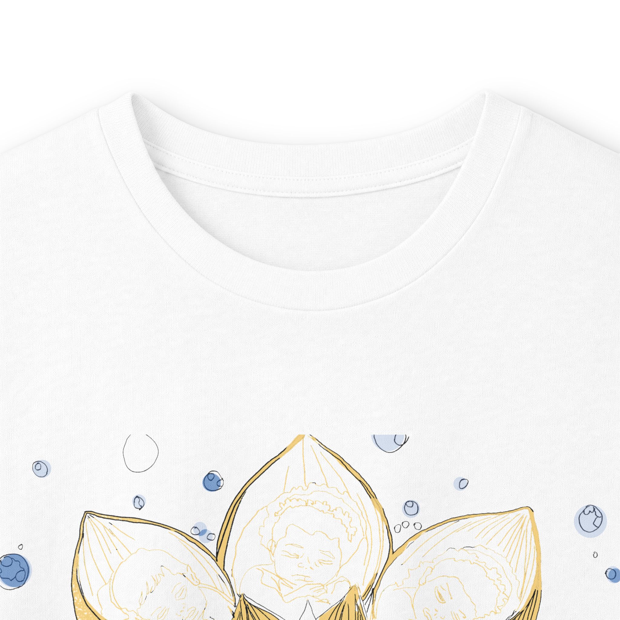 Gold Lotus Long Sleeve Tee — Minimal Floral Meditation Shirt - Image 4