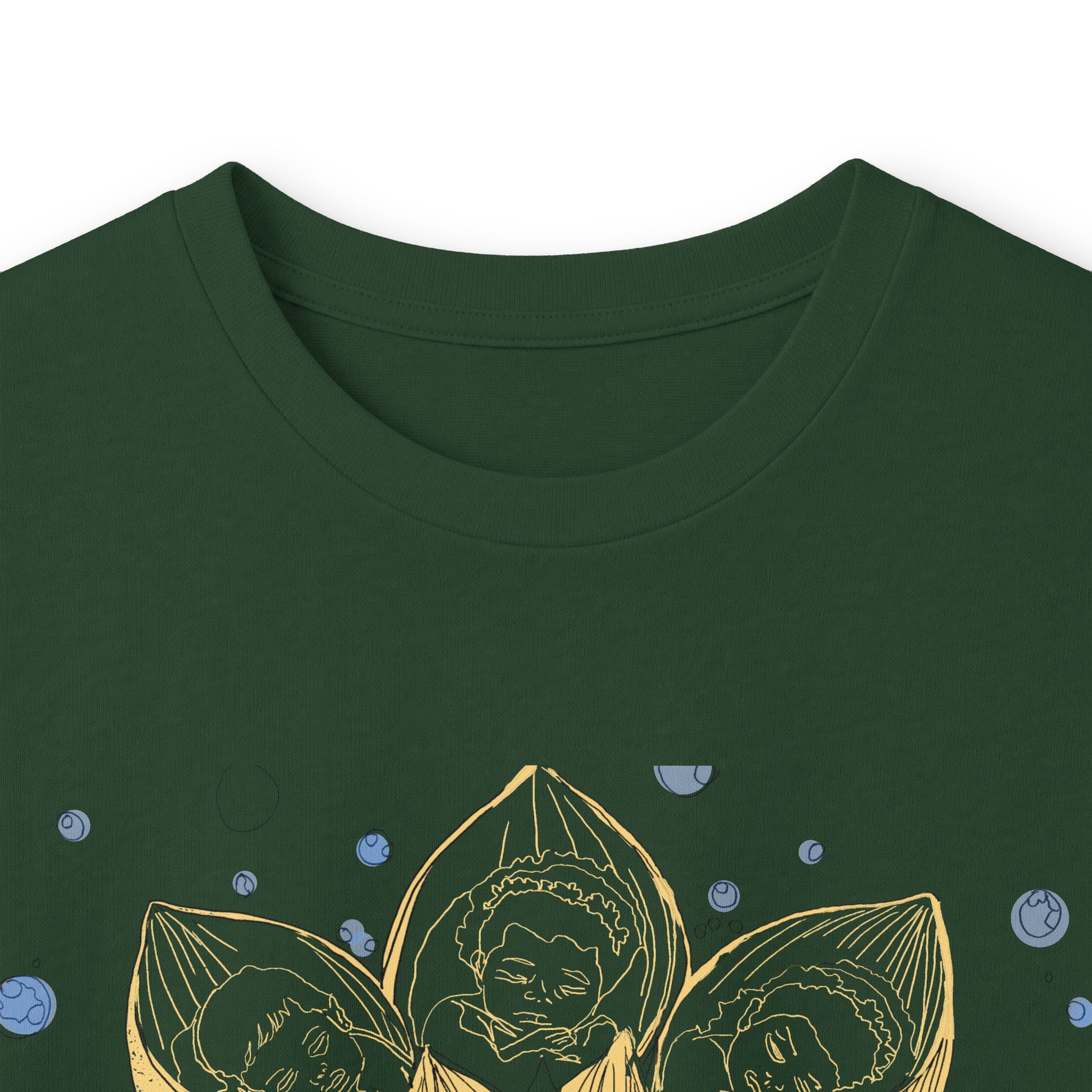 Gold Lotus Long Sleeve Tee — Minimal Floral Meditation Shirt - Image 2