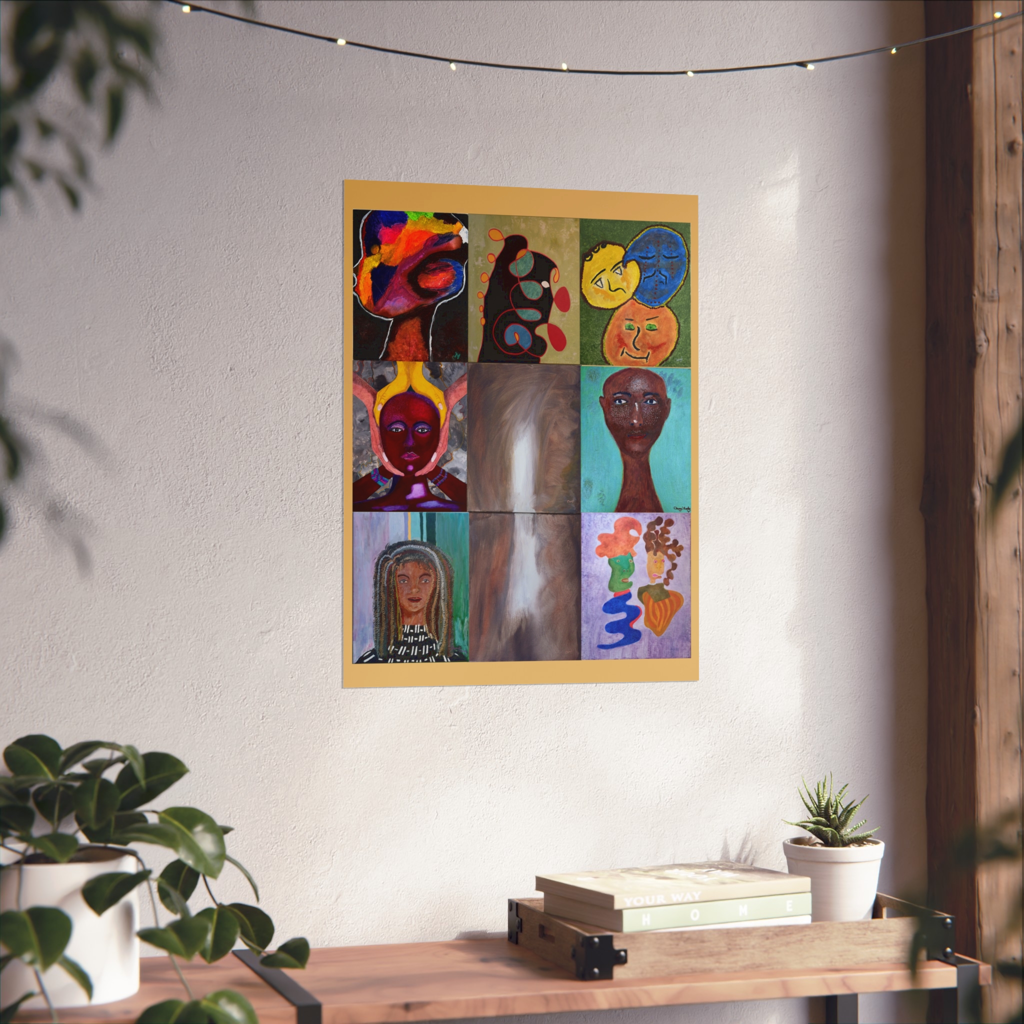 Fine Art Poster — Abstract Faces Collage Print for Home Décor - Image 6