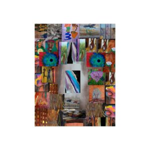 Abstract Collage Fine Art Poster — Colorful Mixed-Media Wall Art