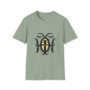 Leo Floral Zodiac T‑Shirt — Stylized Lion Face Graphic Tee