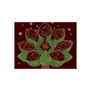 Lotus Dream Fine Art Poster — Botanical Buddha Meditation Wall Art