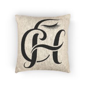 Monogram Woven Pillow
