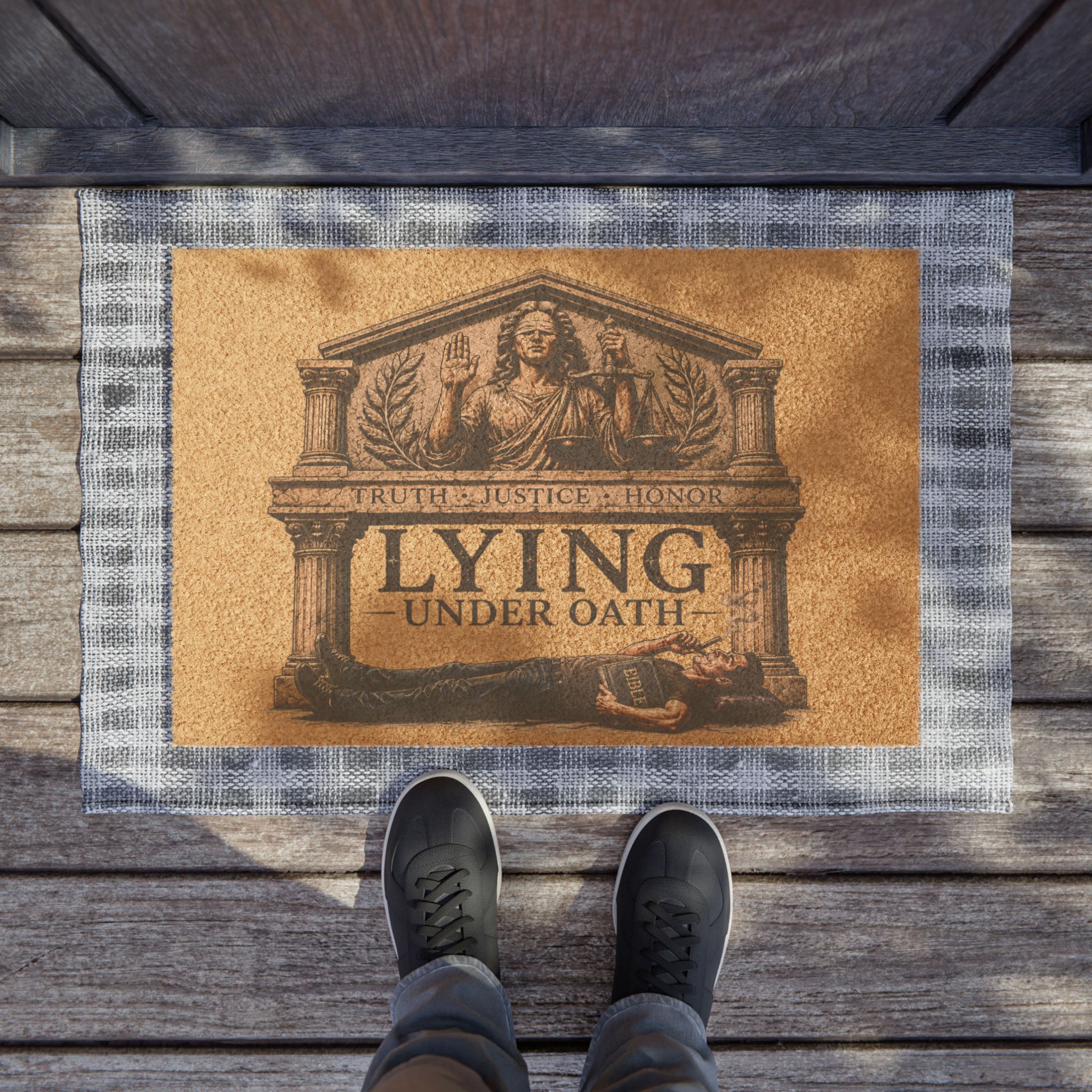 Doormat-Lying Under Oath - Image 3
