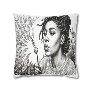 Black & White Love You More  Decorative Pillowcase