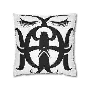 Decorative Pillowcase Black Tribal Mask